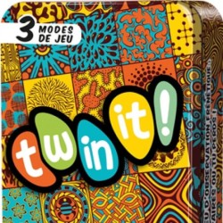À Twin it, les cartes s’accumulent sur la table en formant une mosaïque colorée. Votre but ? Essayer de détecter plus vite que l