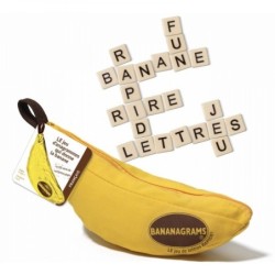 Bienvenue dans le monde de Bananagrams, le jeu qui donne la banane :-) Le jeu de lettres et de mots croisés rapide où tout le mo