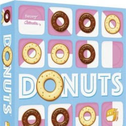 Le clash gourmand pour 2 joueurs ! Mélangez les plateaux, distribuez 15 donuts à chacun et jouez ! Chaque placement conditionne