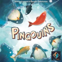 Dans Pingouins, les joueurs doivent attraper autant de poissons que possible avec leurs pingouins. À chaque tour, un joueur dépl