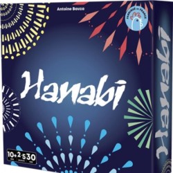 Hanabi est un jeu coopératif, dans lequel les joueurs interprètent des artificiers distraits qui ont mélangé par mégarde les pou