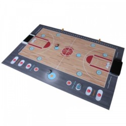 Pitchgames Basketball est un jeu de pichenettes qui recrée l’ambiance d’un match de basketball en 1 contre 1.