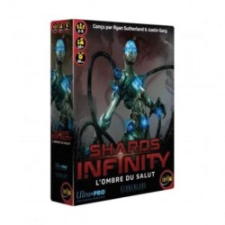 Dans cette deuxième extension du jeu de deckbuiling Shards of Infinity, un nouveau héro nommé Rez vient du futur pour vous avert