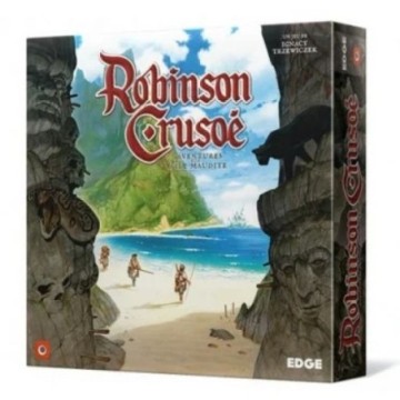 Dans Robinson Crusoé - Aventures sur l'île Maudite, vous et vos amis, incarnez des naufragés sur une île déserte. Construisez un