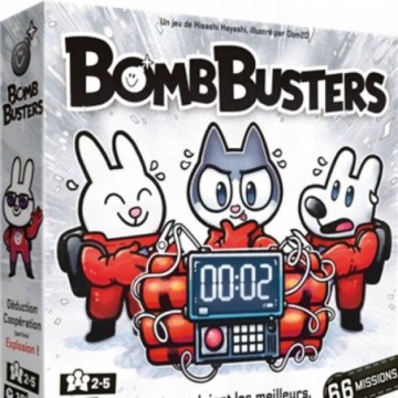 BOMB BUSTERS est un jeu de société coopératif passionnant qui mettra vos compétences de déduction et de communication à l’épreuv