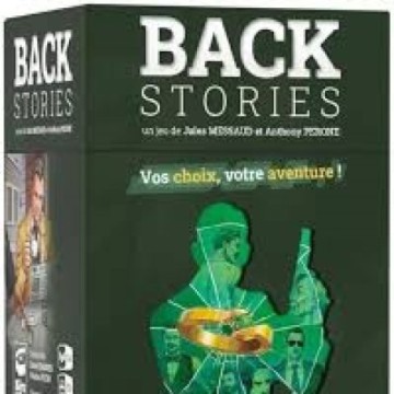 Backstories est un jeu d'aventure qui fonctionne à la manière d'un "point & click". Choisissez une action (Fouiller, Discuter, E