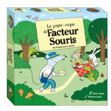Le facteur Souris a envie d’organiser un goûter pique-nique cet après-midi. Vite, il doit distribuer les invitations aux habitan
