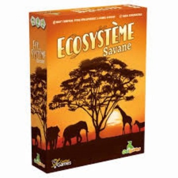 Explorez la savane sauvage !  Composez votre grille de 20 cartes en respectant les liens qui unissent les animaux de la savane !