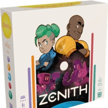 Qui prendra le contrôle du système solaire ?  Zénith est un jeu tactique conçu pour 2 joueurs ou pour 4 joueurs en équipes. Dans