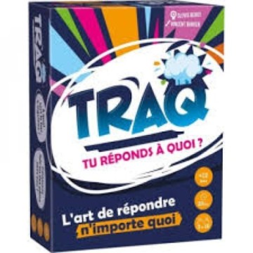 TRAQ est un jeu de questions dans lequel il n'y a besoin d'aucune connaissance. Vous savez dire votre prénom et donner la couleu
