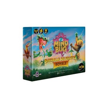 Et paf, stèque ! Mindbug : Bataille de Fruits Royale est un jeu standalone dans l’univers Mindbug qui s’inscrit dans la tumultue