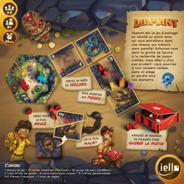 Diamant est un jeu de stop ou encore malin et rapide, qui vous entraine dans une aventure incroyable. Enfoncez-vous dans la grot