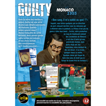 Plongez dans l'univers sombre et captivant de "Guilty" ! Avec un réalisme saisissant, chaque boîte de cette série vous propose u