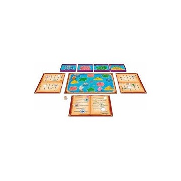 Dans Et puis Voilà !, les jeunes joueuses et joueurs sont invités à créer leur propre histoire. Leur plateau de jeu comporte une