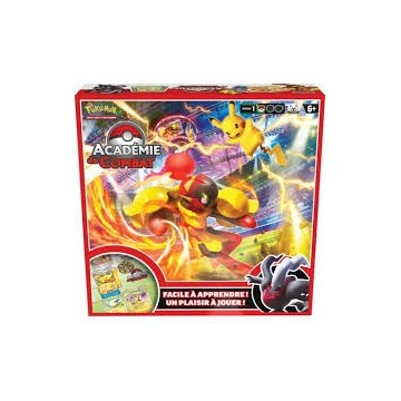 Préparez-vous pour un combat Pokémon avec l’Académie de Combat du Jeu de Cartes à Collectionner Pokémon. L’Académie de Combat co