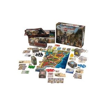 Cette édition des Aventuriers du rail est un jeu de type « Legacy » (héritage). À chacune des 12 parties, vous ajouterez de nouv