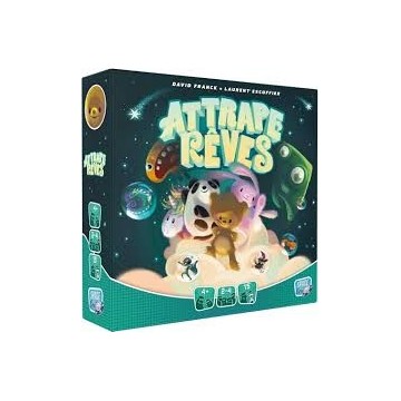 Attrape-rêves est un jeu pour les enfants dès 4 ans, qui leur permet de développer le sens de l’observation et l’estimation des