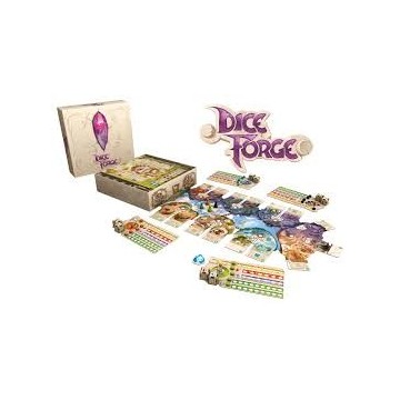 Dice Forge est un jeu de développement doté d’un matériel innovant : des dés aux faces amovibles. Dans ce jeu de dice crafting v