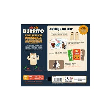 Aïe Aïe Burrito, c’est ce que vous obtenez lorsque vous croisez un jeu de cartes avec la balle au prisonnier. Essayez de rassemb