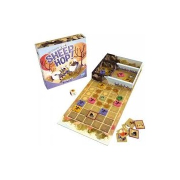 Sheep Hop ! est un jeu pour les enfants (et leurs parents) qui s’inspire des règles du jeu de dames. En sautant les uns par-dess
