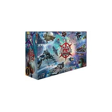 Régnez sur la Galaxie ! Cette boîte vous permet de ranger l'intégralité de votre collection Star Realms, avec ou sans protège-ca