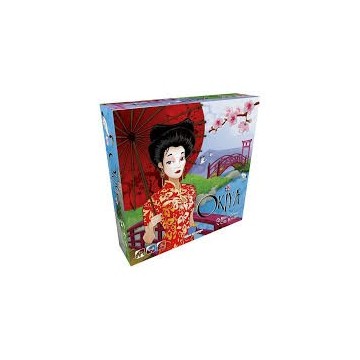 Okiya est un jeu pour deux joueurs, qui symbolise de façon poétique la lutte d'influence entre deux Okiyas (maisons de Geishas)