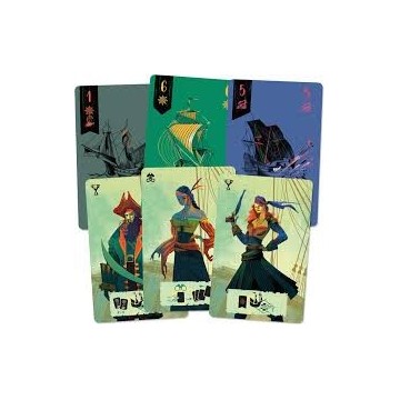Sail est un jeu de plis coopératif pour 2 joueurs, où chacun doit essayer de deviner les intentions de son coéquipier au moment