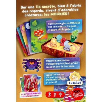 Sur une île bien cachée, vivent d'adorables créatures : les Mookies ! Collectionne les pour gagner des trophées, mais attention
