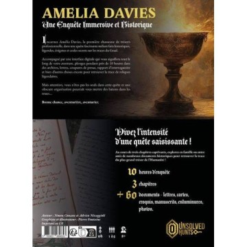 Entrez dans la peau d’Amelia Davis, la première chasseuse de trésors privée, et plongez dans une quête palpitante à travers troi