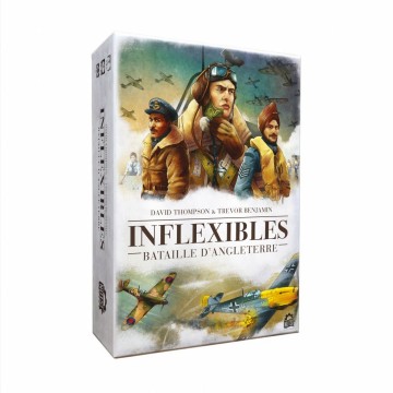 Inflexibles : Bataille d’Angleterre est un jeu indépendant de la série Inflexibles, qui adapte la mécanique des jeux précédents