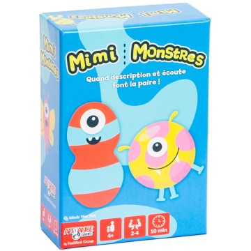 Mimi Monstres est un jeu de cartes accessible à partir de 4 ans. Une fois les cartes distribuées, les petits joueurs vont devoir