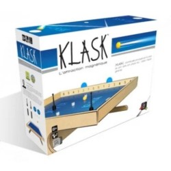 Klask : onomatopée provoquée par la chute d'un pion dans son propre but. Met en général le possesseur dudit pion en rage, surtou