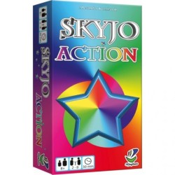 Skyjo prend une nouvelle dimension avec Skyjo Action ! Anticipez, jouez des actions, utilisez les cartes étoiles et remplacez ju