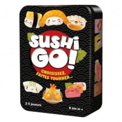 Devenez le sushi master !  Tandis qu’on se passe les cartes Sushi, sélectionnez celles que vous placerez devant vous pour marque