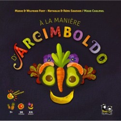 Arcimboldo et ses élèves doivent chacun créer une « œuvre » à l’aide des éléments de composition magnétiques, fruits, légumes, f